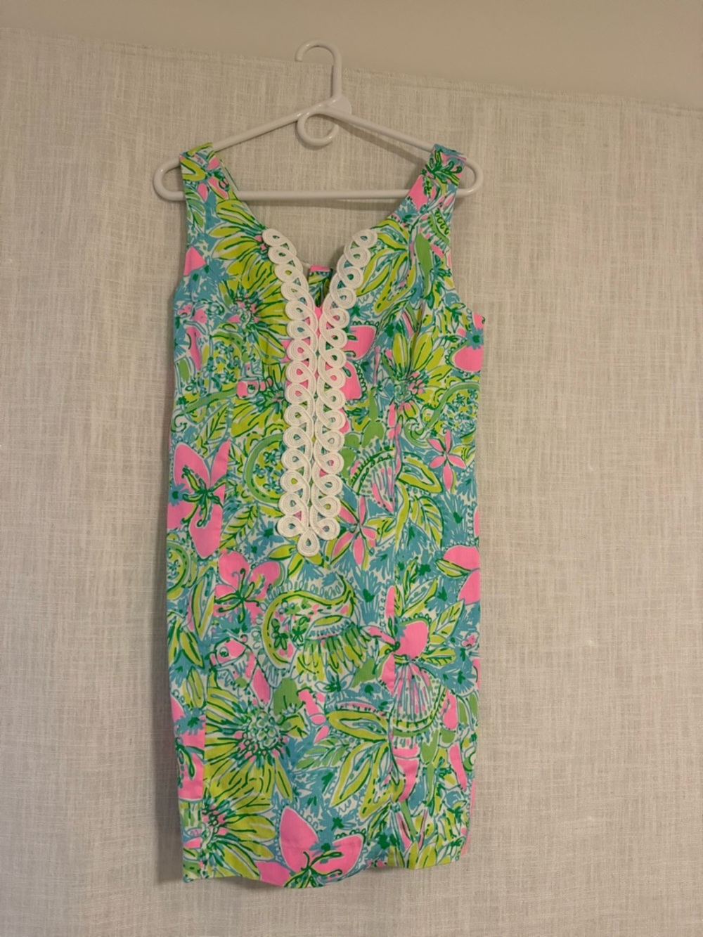 Lilly Pulitzer Pastel Multicolor Dress with Pink Label